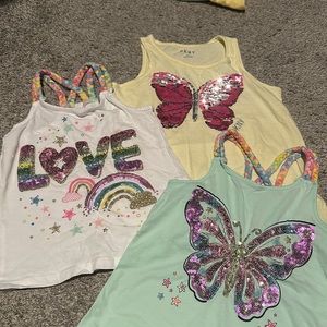 Super adorable bundle of 3 sequins tank tops
